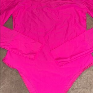 Vibrant Pink Long Sleeve Bodysuit